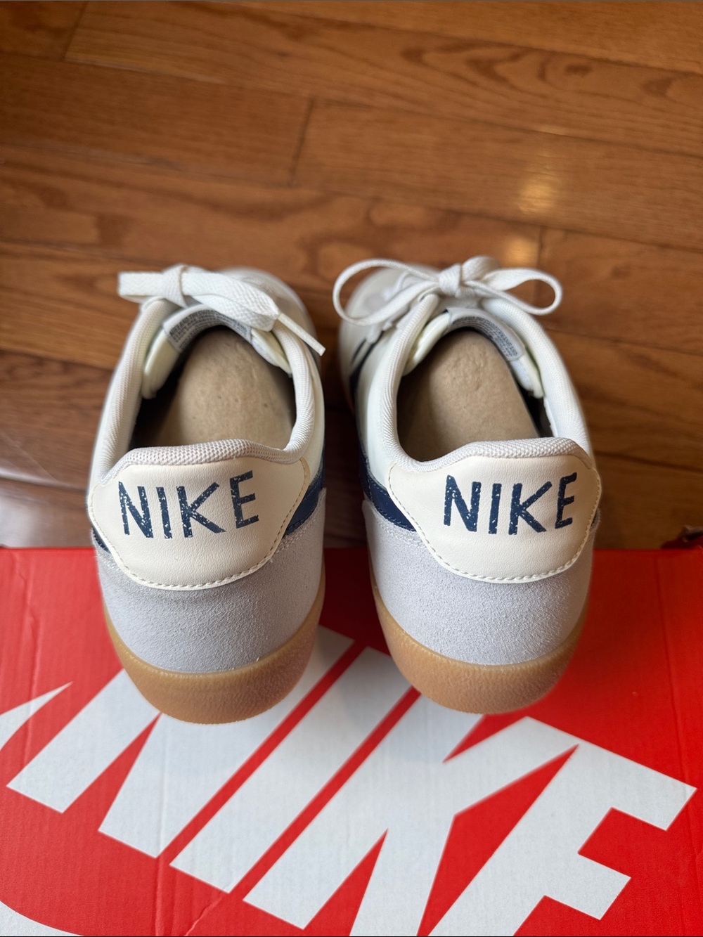 Nike KillShot 2 Leather Sail/MIdnight Navy/Gum Yellow Sneaker NIB - Picture 10 of 12